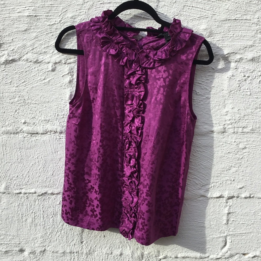 Marc Jacobs purple floral silk tank OFFERS WELCOME